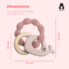 MultiTexture Whale Teether - Pink - Image 4