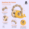 MultiTexture Whale Teether - Yellow - Image 3