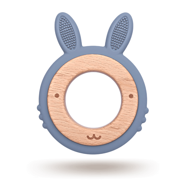 MultiTexture Animal Teether - Blue Rabbit - Infatot