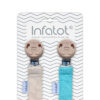Cotton Pacifier / Dummy Clip <br>- Pearl & Ocean