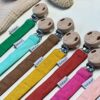 Cotton Pacifier / Dummy Clip <br>- Mustard & Walnut - Image 5