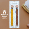 Cotton Pacifier / Dummy Clip <br>- Mustard & Walnut - Image 2