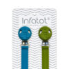 Silicone Pacifier / Dummy Clip <br>- Teal & Jade